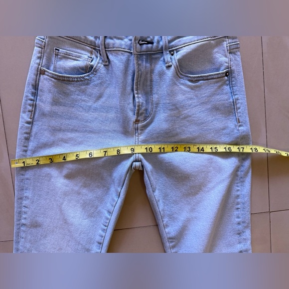 DRIFTWOOD colette feathery leaf jeans in light wash embroidered W0 / L 27 zipp - Picture 7 of 13